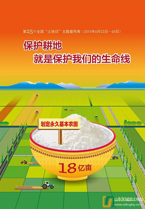 设计部：第25个全国“土地日”宣传口号